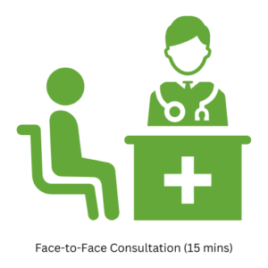 Face-to-Face Consultation (up to 15 mins)